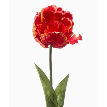 Artificial parrot tulip LIOMARA, orange, 26"/65cm