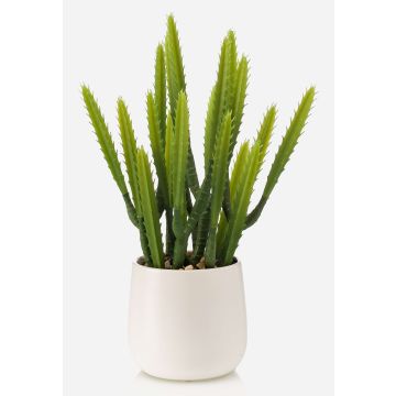Artificial cactus Euphorbia trigona NORSHO in a decorative pot, green, 11"/28cm Artificial cactus Euphorbia trigona NORSHO in a decorative pot, green, 11"/28cm