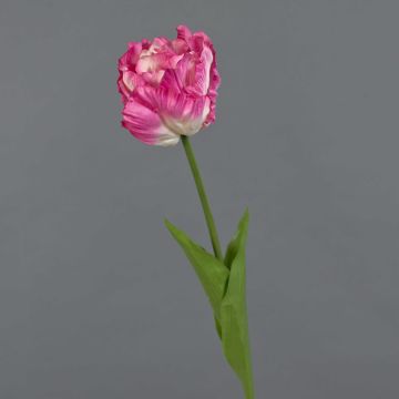 Artificial parrot tulip LIOMARA, pink-fuchsia, 26"/65cm