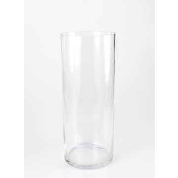 SANSA AIR cylindrical floor vase, glass, clear, 50cm, Ø20cm