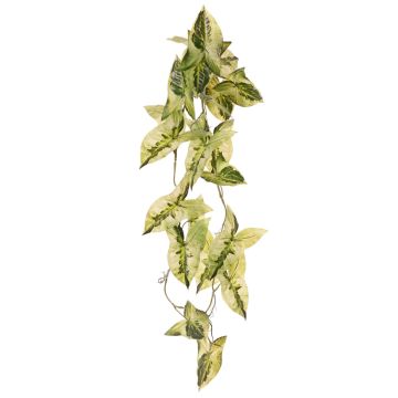 Syngonium LENFYN artificial plant, on a stake, hanging, green, 35"/90cm