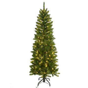 Artificial Slim Christmas tree ROVANIEMI SPEED, LEDs, 6ft/195cm, Ø28"/70cm Artificial Slim Christmas tree ROVANIEMI SPEED, LEDs, 6ft/195cm, Ø28"/70cm