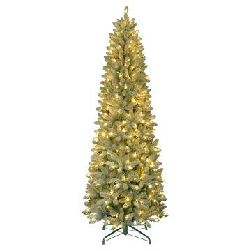 Artificial Slim Christmas tree ROVANIEMI SPEED, snow-covered, LEDs, 6ft/195cm, Ø28"/70cm Artificial Slim Christmas tree ROVANIEMI SPEED, snow-covered, LEDs, 6ft/195cm, Ø28"/70cm