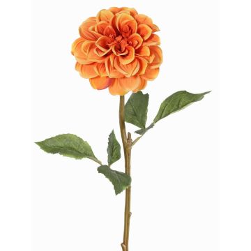 Artificial dahlia BREDANA, orange, 24"/60cm, Ø4.3"/11cm
