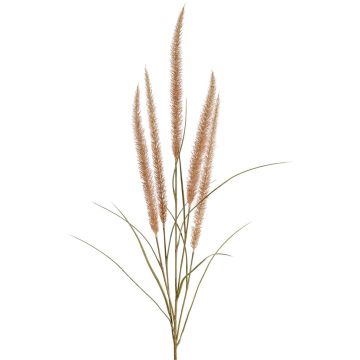 Decorative AREVALO feather grass branch with panicles, beige, 4ft/135cm Decorative AREVALO feather grass branch with panicles, beige, 4ft/135cm