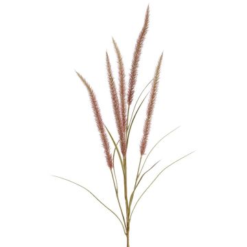 Decorative feather grass branch AREVALO with panicles, mauve, 4ft/135cm Decorative feather grass branch AREVALO with panicles, mauve, 4ft/135cm
