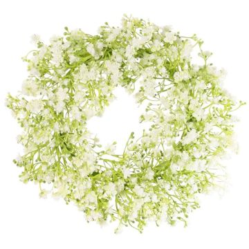 GERSAN decorative gypsophila wreath, white, Ø30cm