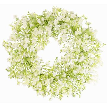 Decorative gypsophila wreath GERSAN, white, Ø12"/30cm Decorative gypsophila wreath GERSAN, white, Ø12"/30cm