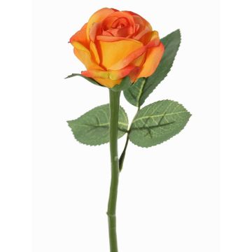 Artificial rose GABI, orange, 12"/30cm, Ø2.4"/6cm Artificial rose GABI, orange, 12"/30cm, Ø2.4"/6cm