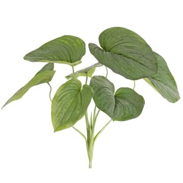 Artificial hosta RAIATEA on a stake, green, 26"/65cm