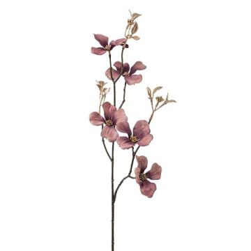 Decorative dogwood branch KROVEX, purple-gold, 28"/70cm