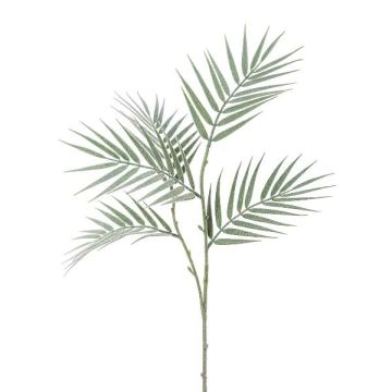 Decorative branch Dypsis lutescens MELTOR, frosted, white-green, 31"/80cm