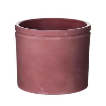 Planter ALCHIBA, ceramic, merlot red, 10"/25,7cm, Ø11"/27,8cm