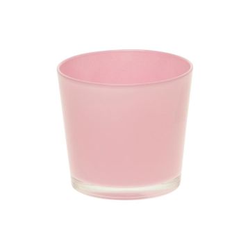 Plant pot ALENA, glass, pink, 4.9"/12,5cm, Ø5.2"/13,3cm