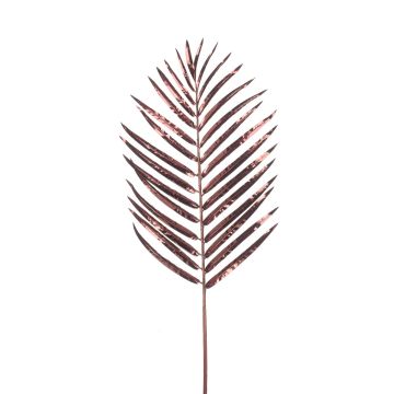 Decorative palm frond Areca JAZKI, metallic burgundy red, 33"/85cm