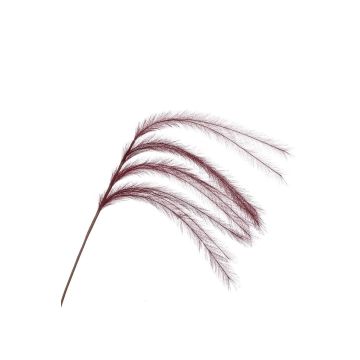 Artificial branch Feather grass panicles LUMINIA, burgundy red, 4ft/135cm