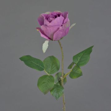 Artificial rose POPI, violet-green, 22"/55cm
