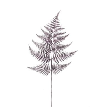 Decorative sword fern leaf WYATT, metallic violet, 31"/80cm Decorative sword fern leaf WYATT, metallic violet, 31"/80cm