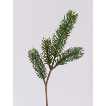Artificial fir branch ALOSANA, green, 10"/25cm