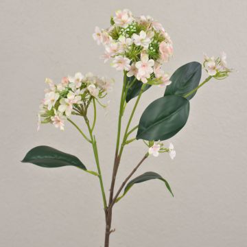 Artificial snowball branch LINDIWE, pink-cream, 28"/70cm Artificial snowball branch LINDIWE, pink-cream, 28"/70cm