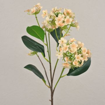 Artificial snowball branch LINDIWE, apricot-cream, 28"/70cm Artificial snowball branch LINDIWE, apricot-cream, 28"/70cm