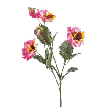 Artificial branch pansy SKAILA, pink-yellow, 22"/55cm Artificial branch pansy SKAILA, pink-yellow, 22"/55cm