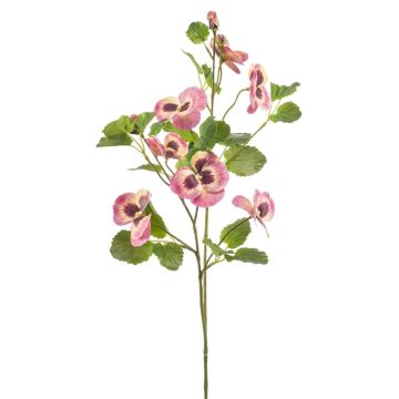 Decorative branch pansy EMOTI, pink-yellow, 33"/85cm Decorative branch pansy EMOTI, pink-yellow, 33"/85cm