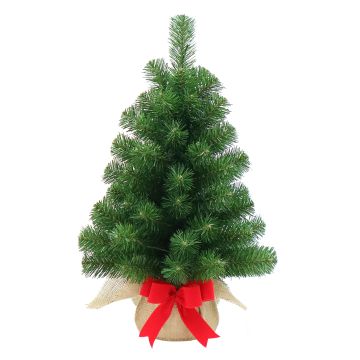 Fake Xmas tree WARSAW, jute bag in natural, 24"/60cm, Ø 16"/40cm Fake Xmas tree WARSAW, jute bag in natural, 24"/60cm, Ø 16"/40cm