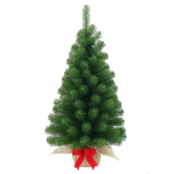 Fake Xmas tree WARSAW, jute bag in natural, 3ft/90cm, Ø 20"/50cm Fake Xmas tree WARSAW, jute bag in natural, 3ft/90cm, Ø 20"/50cm