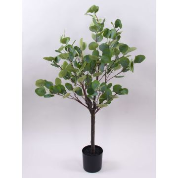 Plastic eucalyptus tree WISGARD, artificial trunk, green-grey, 35"/90cm