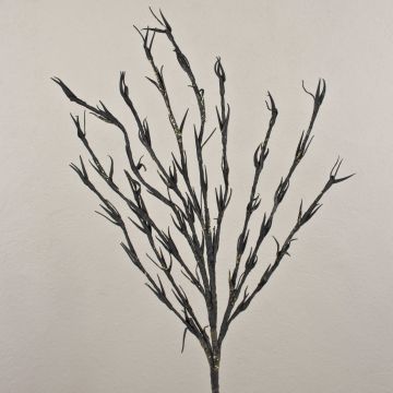 Plastic foam coral branch NAJIM with glitter, black, 4ft/115cm Plastic foam coral branch NAJIM with glitter, black, 4ft/115cm