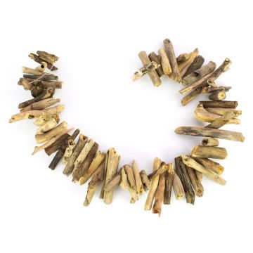 WENDY nautical driftwood garland, beige-brown, 105cm