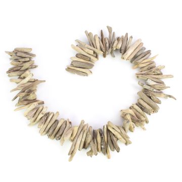 WENDY nautical driftwood garland, white-washed, 105cm