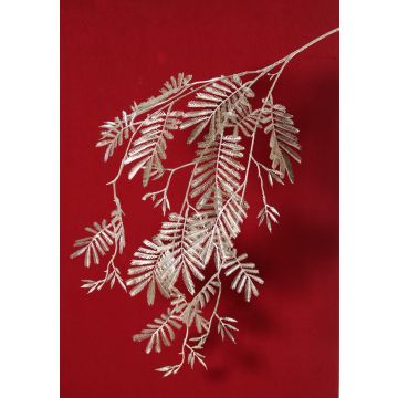 Artificial mimosa branch RENGU, silver, 4ft/110cm Artificial mimosa branch RENGU, silver, 4ft/110cm