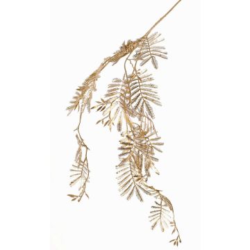 Artificial mimosa branch RENGU, gold, 4ft/110cm Artificial mimosa branch RENGU, gold, 4ft/110cm
