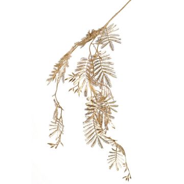 Artificial mimosa branch RENGU, gold, 4ft/110cm Artificial mimosa branch RENGU, gold, 4ft/110cm