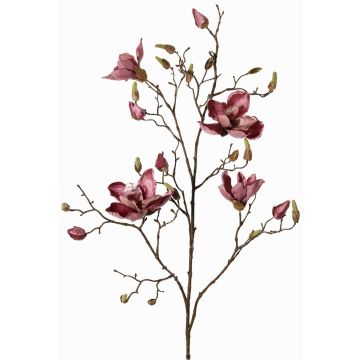 Velvet magnolia branch JACKA, dusky pink, 3ft/105cm