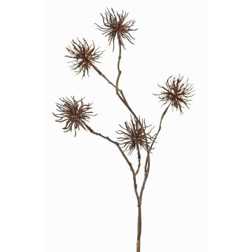Artificial witch hazel branch NUMBAT with flowers, brown, 28"/70cm, Ø2.4"/6cm Artificial witch hazel branch NUMBAT with flowers, brown, 28"/70cm, Ø2.4"/6cm
