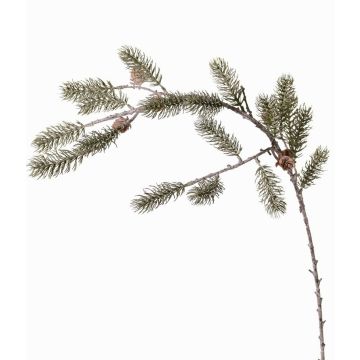 Decorative fir branch ORVILOS with cones, green-white, 33"/85cm Decorative fir branch ORVILOS with cones, green-white, 33"/85cm