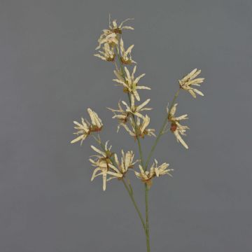 Artificial witch hazel branch ORAFA with flowers, beige, 80cm, Ø4-8cm