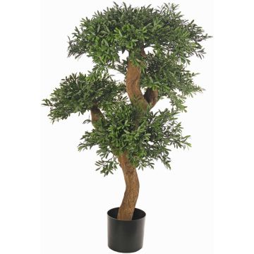 Artificial bonsai stone yew HALENA, artificial trunk, 3ft/105cm Artificial bonsai stone yew HALENA, artificial trunk, 3ft/105cm