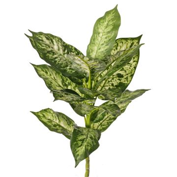 Artificial Dieffenbachia VISP, flame-retardant, stem, green-white, 16"/40cm Artificial Dieffenbachia VISP, flame-retardant, stem, green-white, 16"/40cm