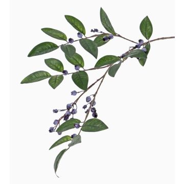 Decorative blueberry branch PETRINA with berries, blue, 31"/80cm Decorative blueberry branch PETRINA with berries, blue, 31"/80cm
