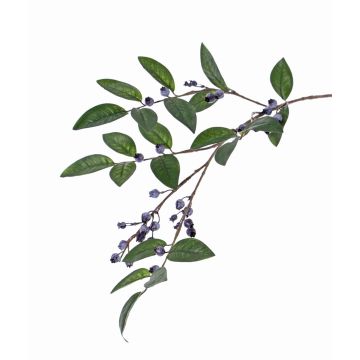 Decorative blueberry branch PETRINA with berries, blue, 31"/80cm Decorative blueberry branch PETRINA with berries, blue, 31"/80cm