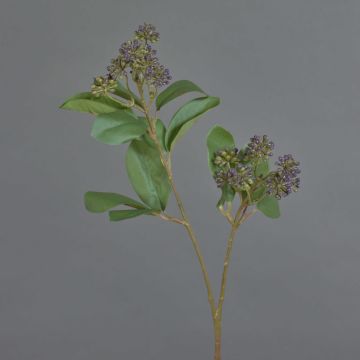 Artificial dogwood branch PANGO with buds, dark purple, 70 cm, Ø7 cm