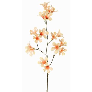 Artificial jasmine trumpet branch AURINA, peach, 35"/90cm