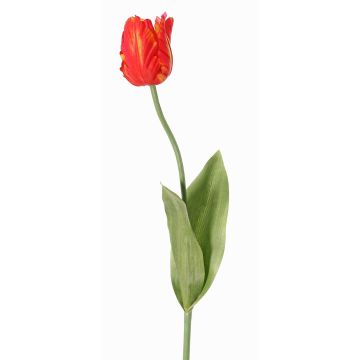 Artificial flower parrot tulip UAKARI, red-orange-green, 26"/65cm, Ø2.4"/6cm Artificial flower parrot tulip UAKARI, red-orange-green, 26"/65cm, Ø2.4"/6cm