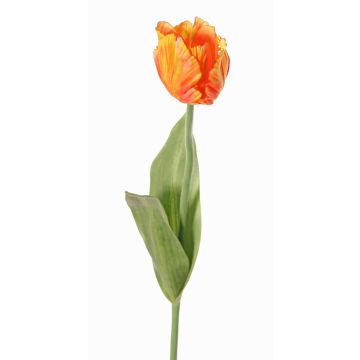 Artificial flower parrot tulip UAKARI, orange-yellow, 26"/65cm, Ø2.4"/6cm Artificial flower parrot tulip UAKARI, orange-yellow, 26"/65cm, Ø2.4"/6cm