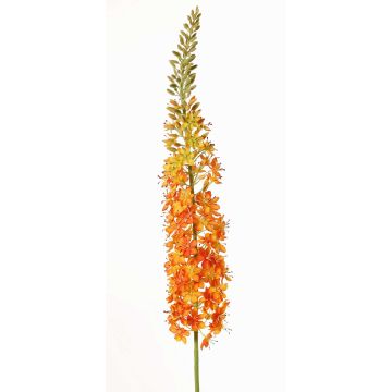 Large artificial flower, SELINA prairie candle, orange, 4ft/130cm, Ø3.5"/9cm