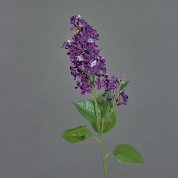 Decorative lilac branch ADMIR, dark violet, 31"/80cm